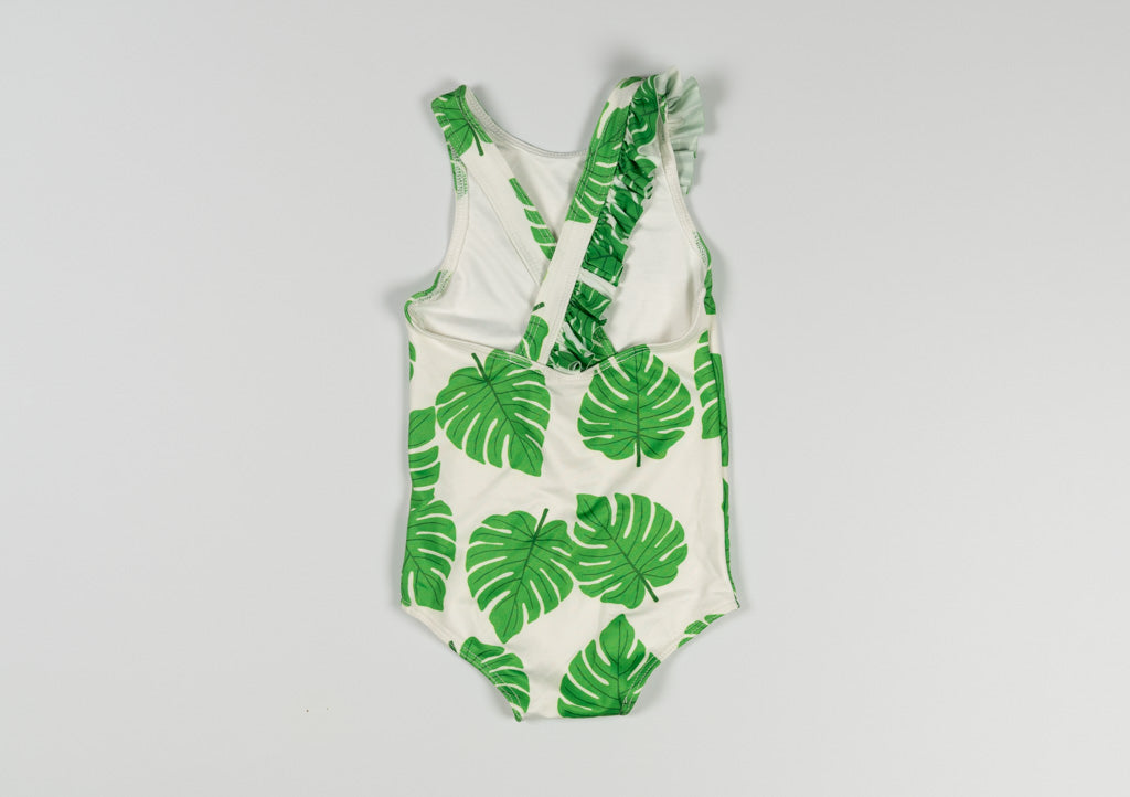 Monica + Andy Palm Leaf Print 3pc Swim Set