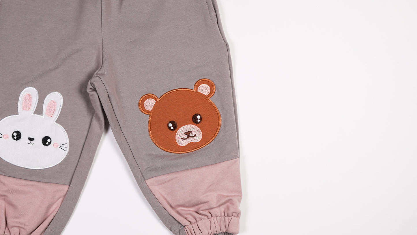 PEACHY BUNNY & BEAR 2 PC SET