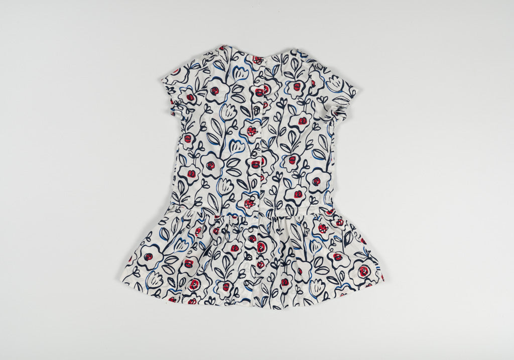 Petit Bateau Rose Print Dress