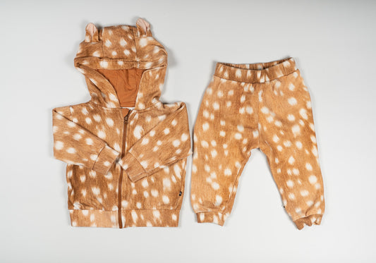 Molo Fawn Print Two Piece SweatSuit