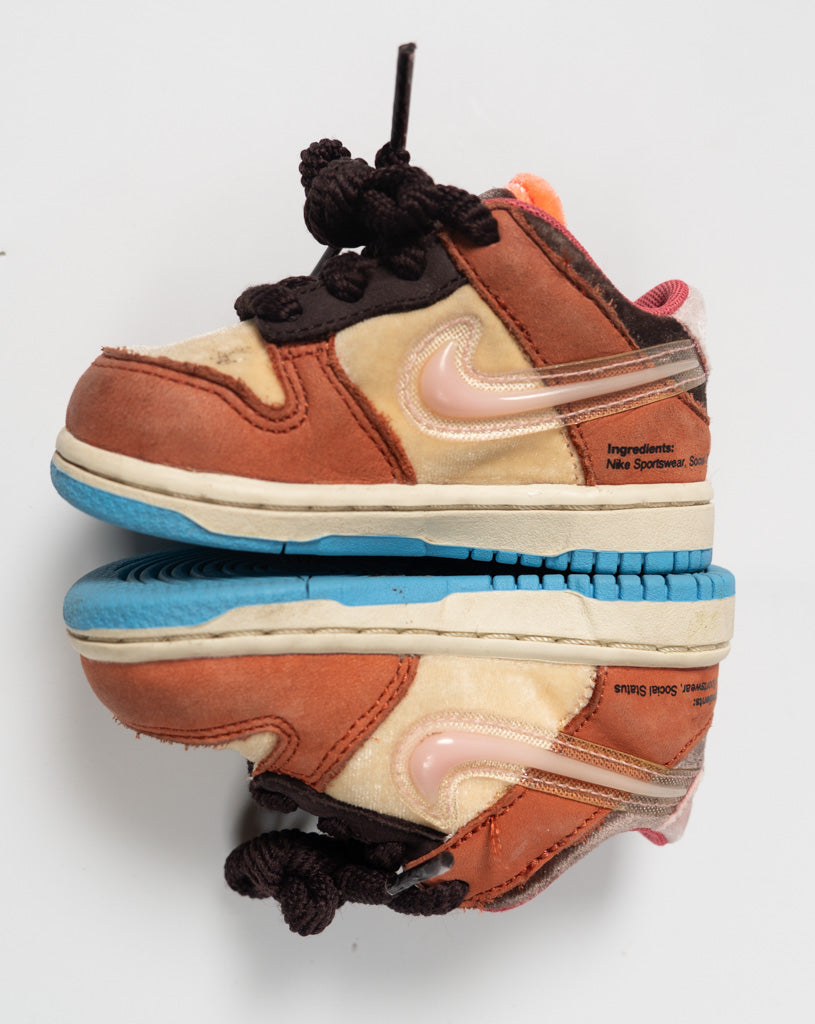 NIKE KIDS DUNK MID TD "Social Status - Chocolate Milk"